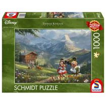 Puzzle 1000 el. Premium Quality. Myszka Miki&Minnie w Alpach Schmidt