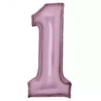 Amscan Balon foliowy cyfra 1 satynowa pastelowy r� 86cm