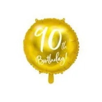 PartyDeco Balon foliowy 90-tka z�oty 45cm