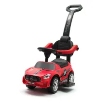 Jedzik dziecicy z dwikiem i rczk Racer czerw Baby Mix