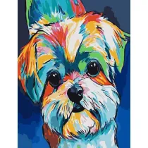 Koh-I-Noor Malowanie po numerach - T�czowy pies 40x50cm