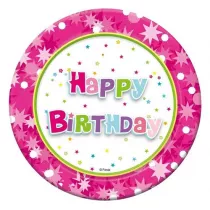 Godan Talerz papierowy Happy Birthday 6 szt.