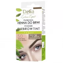 Delia Pudrowa henna do brwi 5.0 Jasny Br�z 4 g