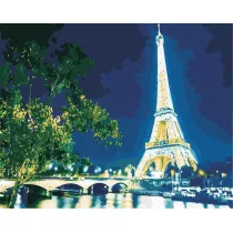 Hobby-maniak.pl Malowanie po numerach - Wie�a Eiffla 40x50cm