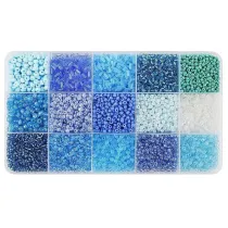Koraliki DIY odcienie niebieskie Adar