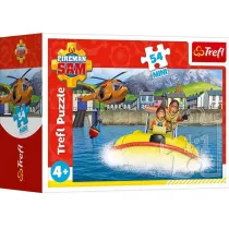 Puzzle 54 el. Mini Straak Sam w gotowoci 4 Trefl