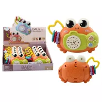 Krab aparat grzechotka pomara�czowy LeanToys