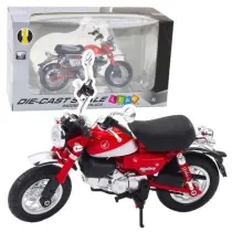 Motocykl retro czerwony 1:12 Leantoys
