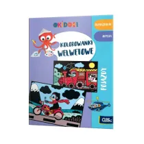 OKIDOKI Kolorowanka welurowa Pojazdy