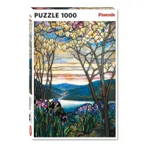 Puzzle 1000 el. Tiffany Magnolie i Irysy Piatnik