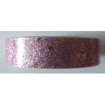 Galeria Hobby Ta�ma brokatowa z gwiazdkami lila 18mmx2m