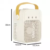 Klimatyzator klimator przenony wentylator biurkowy nawilacz USB biay