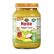 Holle Obiadek Wegetariańskie curry z mleczkiem kokosowym po 6. miesiącu 190 g Bio