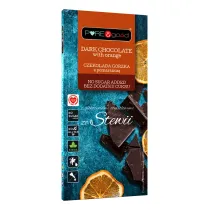 Pure&Good Czekolada gorzka z pomara�cz� ze stewi� bez dodatku cukru bezglutenowa 125 g