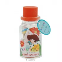 Santoro Mini gumki w szklanych butelkach