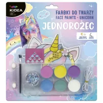 Derform Kidea Farby do twarzy Jednoroec 6 kolorw
