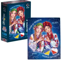 Puzzle 120 el. Ukraina & Poland Roter Kafer