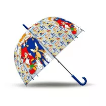 KIDS EUROSWAN Parasolka Sonic przezroczysta 19 cali  Sonic