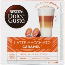 Nescafe Dolce Gusto Latte Macchiato Caramel Kawa w kapsułkach 8 x 13,2 g + 8 x 5 g