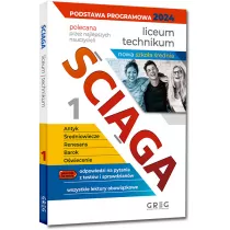 ciga. Liceum, technikum. Cz 1. Antyk, redniowiecze, Renesans, Barok, Owiecenie