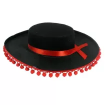 Godan Ozdoba karnawa�owa kapelusz Sombrero z pomponami