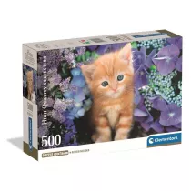 Puzzle 500 Gattino Rosso Clementoni