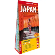 Japonia (Japan) laminowana mapa samochodowo-turystyczna 1:1 400 000