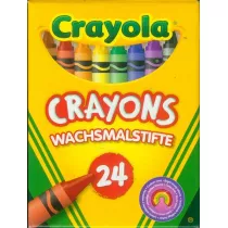 Crayola Kredki wiecowe bezpieczne 24 kolory