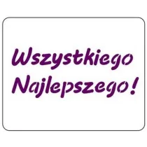 Galeria Hobby Szablon zmywalny Wszystkiego Najlepszego 12x15cm