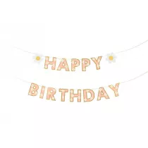 PartyDeco Baner Happy Birthday 200x14.5cm