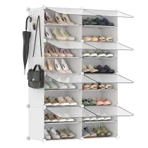 Songmics Biaa szafka na buty odzie 8 pudeek