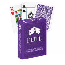 1546 Elite Poker, karty do gry Jumbo index, fioletowe Copag