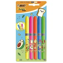 Zakre�lacz Grip Neon Kawaii mix 5 szt BIC