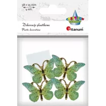 Titanum Dekoracje samoprzylepne motyle 38x23mm 4 szt.