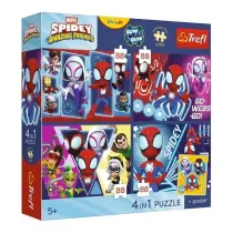Puzzle 4w1 Premium Paj�czy Dzie� TREFL 34696 TR