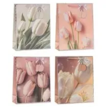 Rozette Torebka prezentowa 18x23x8cm Kwiaty MIX