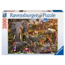 Puzzle 3000 el. Zwierzta Afryki Ravensburger