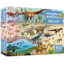 Ksika i puzzle 300 el. Dinozaury Wilga Play
