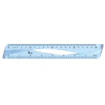 Linijka 20cm niebieska