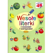 Wesoe literki z owocami i warzywami