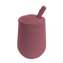 Ezpz Silikonowy kubeczek ze somk Mini Cup + Straw Training System Mauve 120 ml