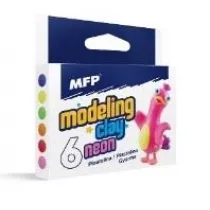 MFP Plastelina neonowa 6x100g