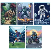 Zeszyt Herlitz Premium Pixel Fun A5/16k kratka, 1 szt