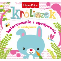 Fisher Price. Kolorowanka podogowa. Krliczek - kolorowanie i zgadywanie z naklejkami