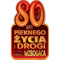 AbCard Kartka okoliczno�ciowa Urodziny 80