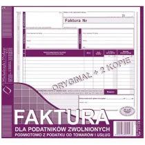 Michalczyk i Prokop Faktura dla podatnikw zwolnionych 212-2E