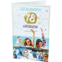 AbCard Kartka okoliczno�ciowa Urodziny 18 P17