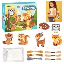 Wyszywanki filcowe zwierztka lene 6szt Leantoys