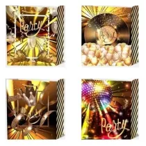 W&k Torebka prezentowa L Party mix