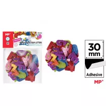 Mp Main Paper Naklejki z pianki literki brokat 30 mm